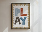 Play Framed Canvas