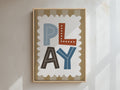 Play Framed Canvas