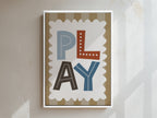 Play Framed Canvas