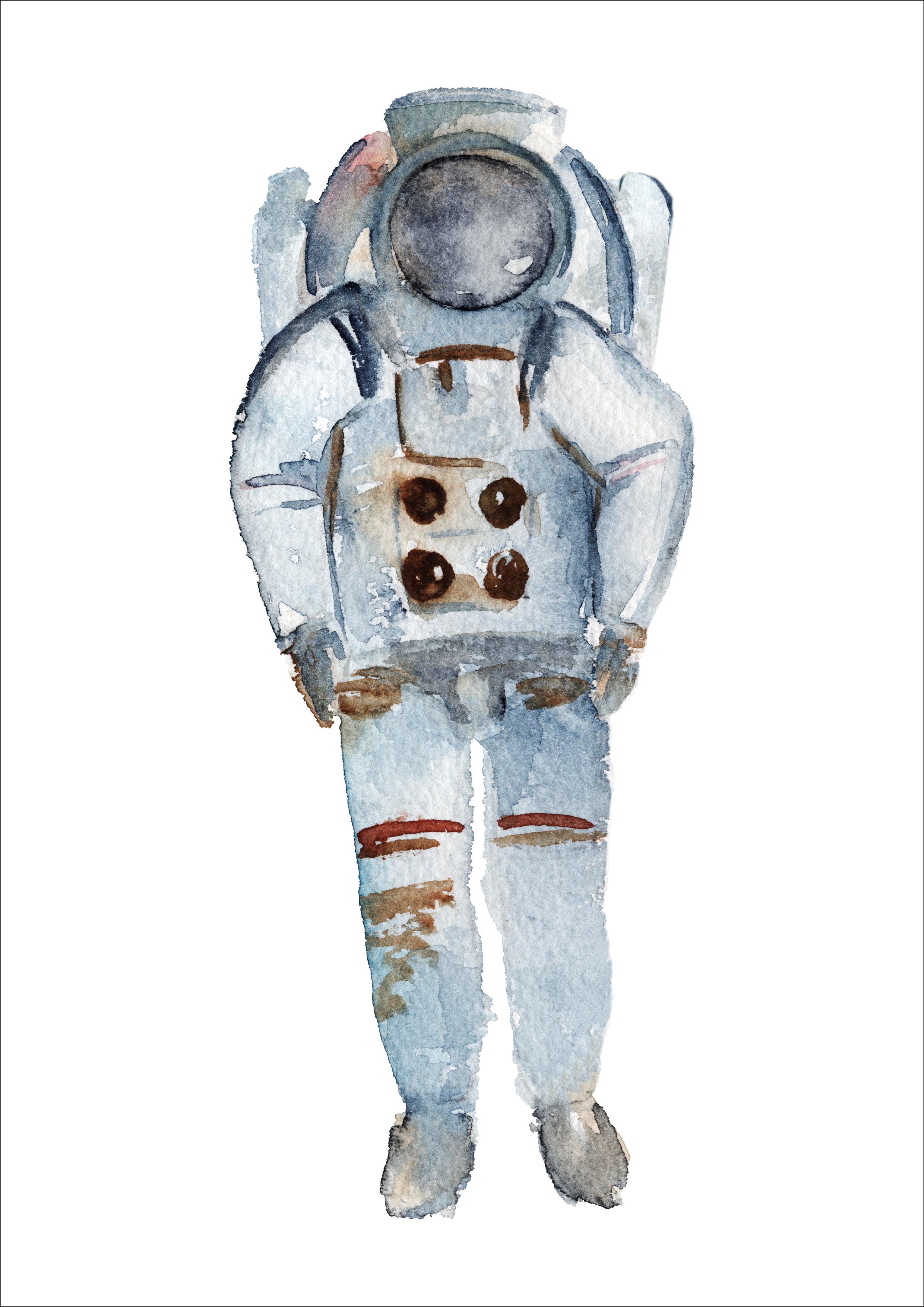 Astronaut Watercolour Print