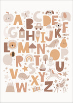 Neutral Alphabet Print