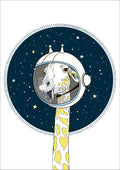 Space Giraffe Print