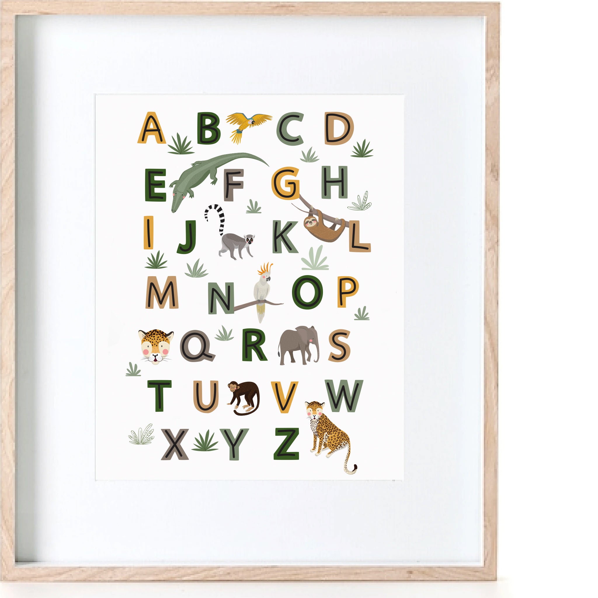 Animal Alphabet Print