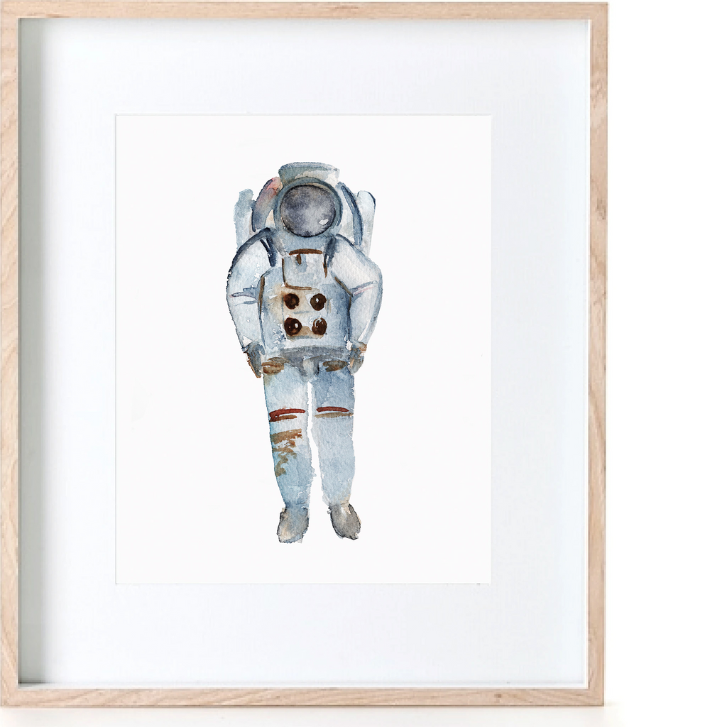 Astronaut Watercolour Print