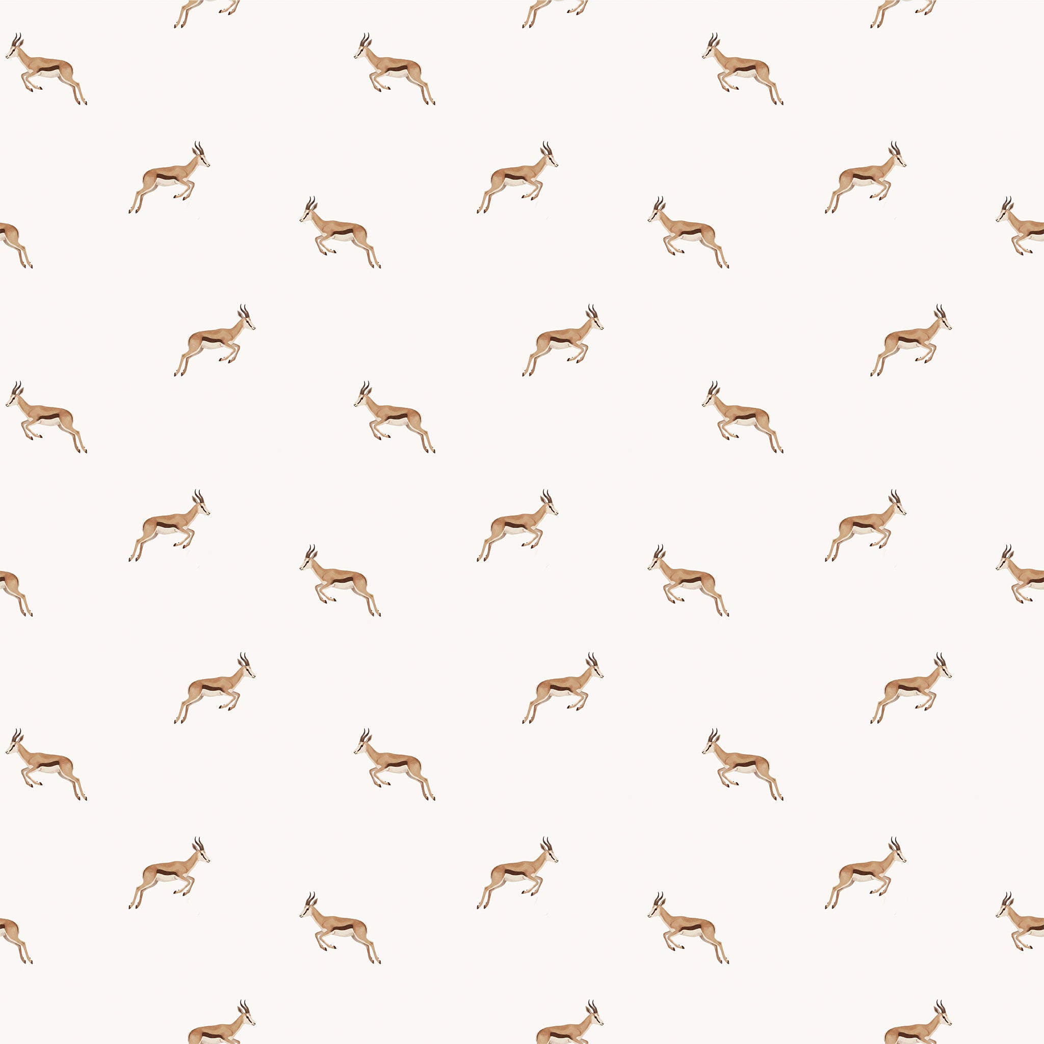 Watercolour Springbok Wallpaper