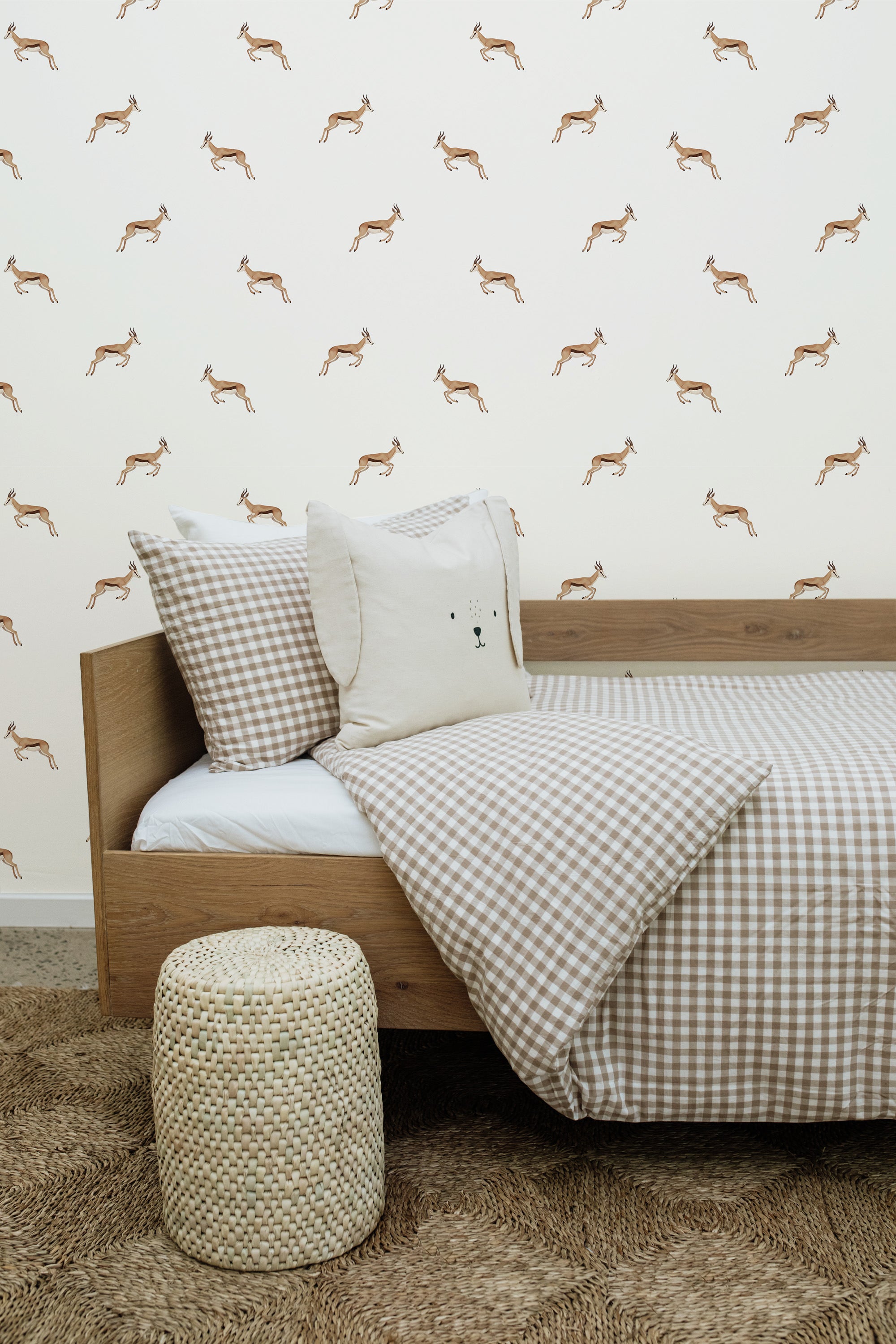 Watercolour Springbok Wallpaper