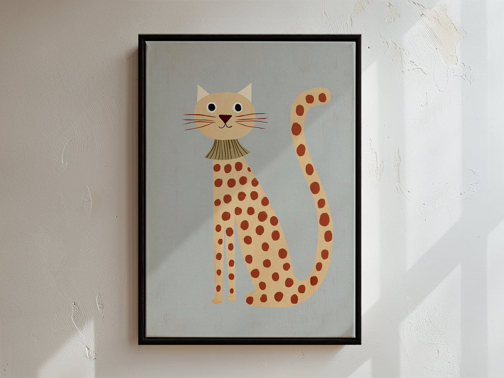 Purr Framed Canvas