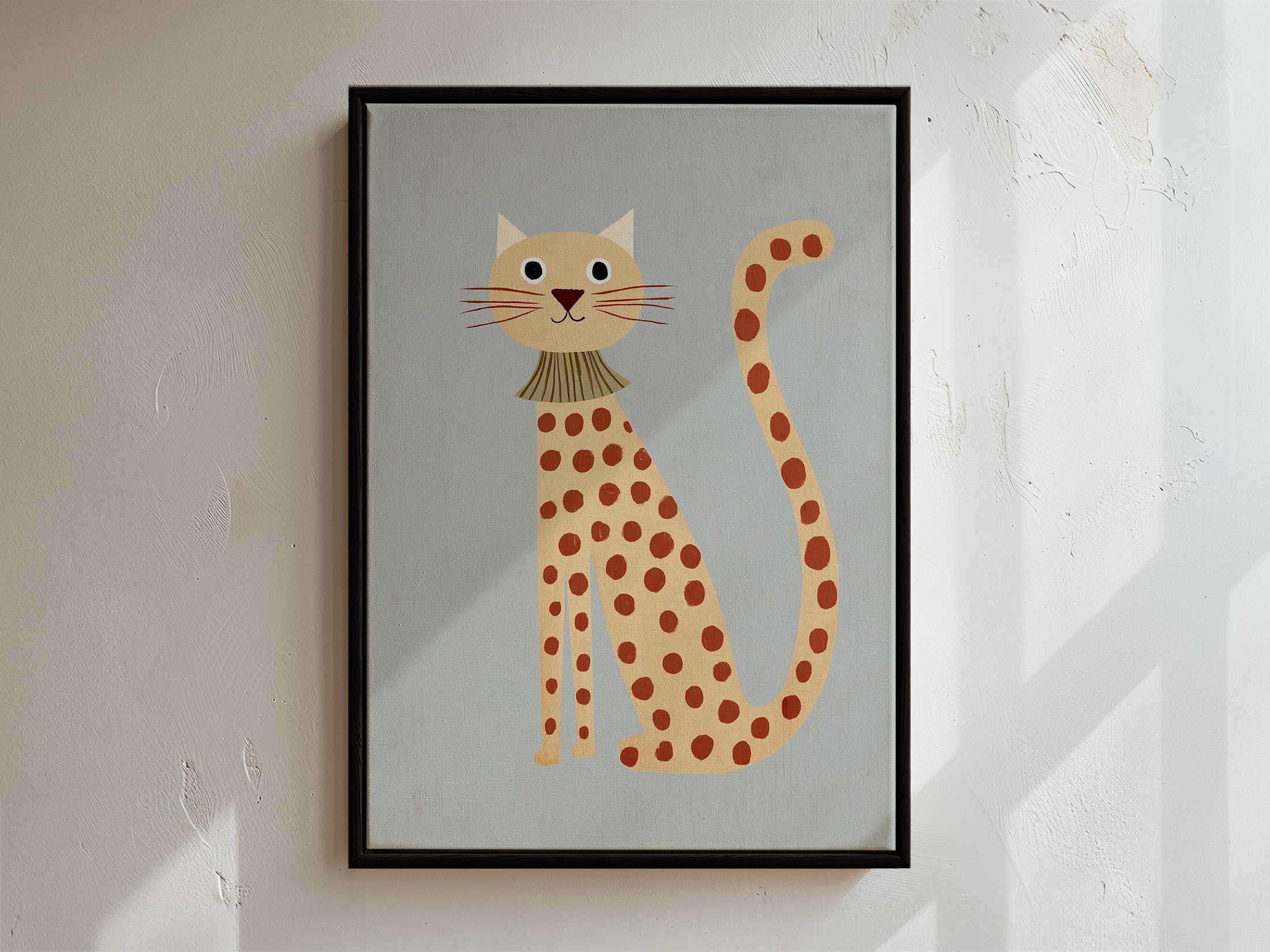 Purr Framed Canvas