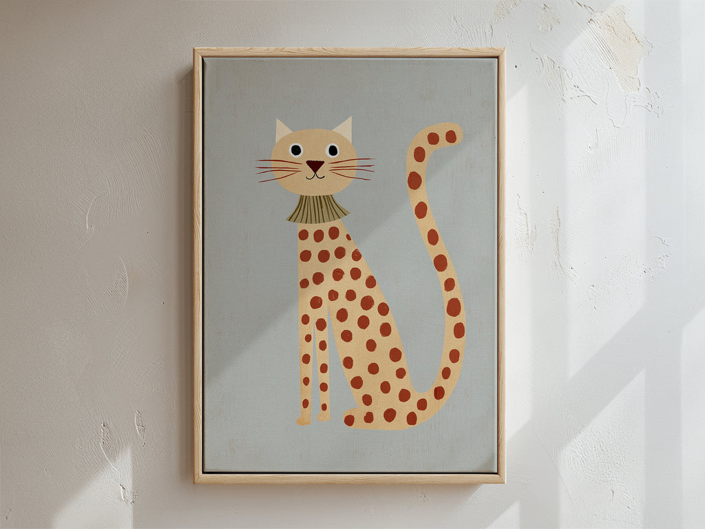 Purr Framed Canvas