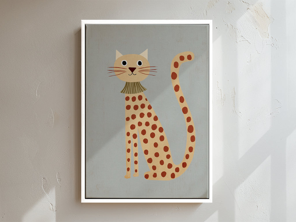 Purr Framed Canvas