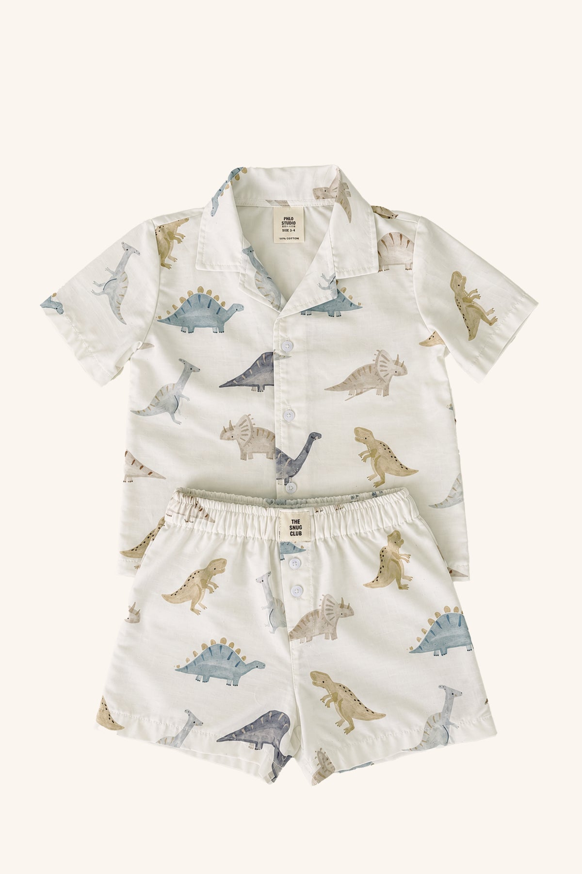 Dino Short Sleeve Pj Set