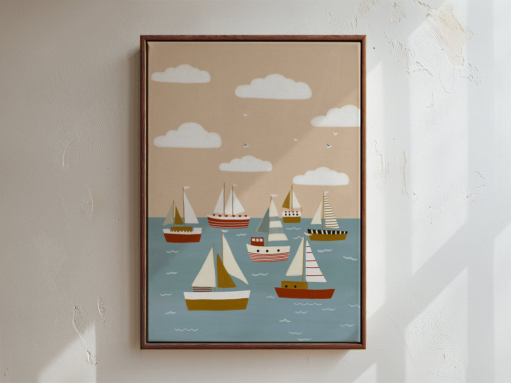 Sail Away Framed Canvas