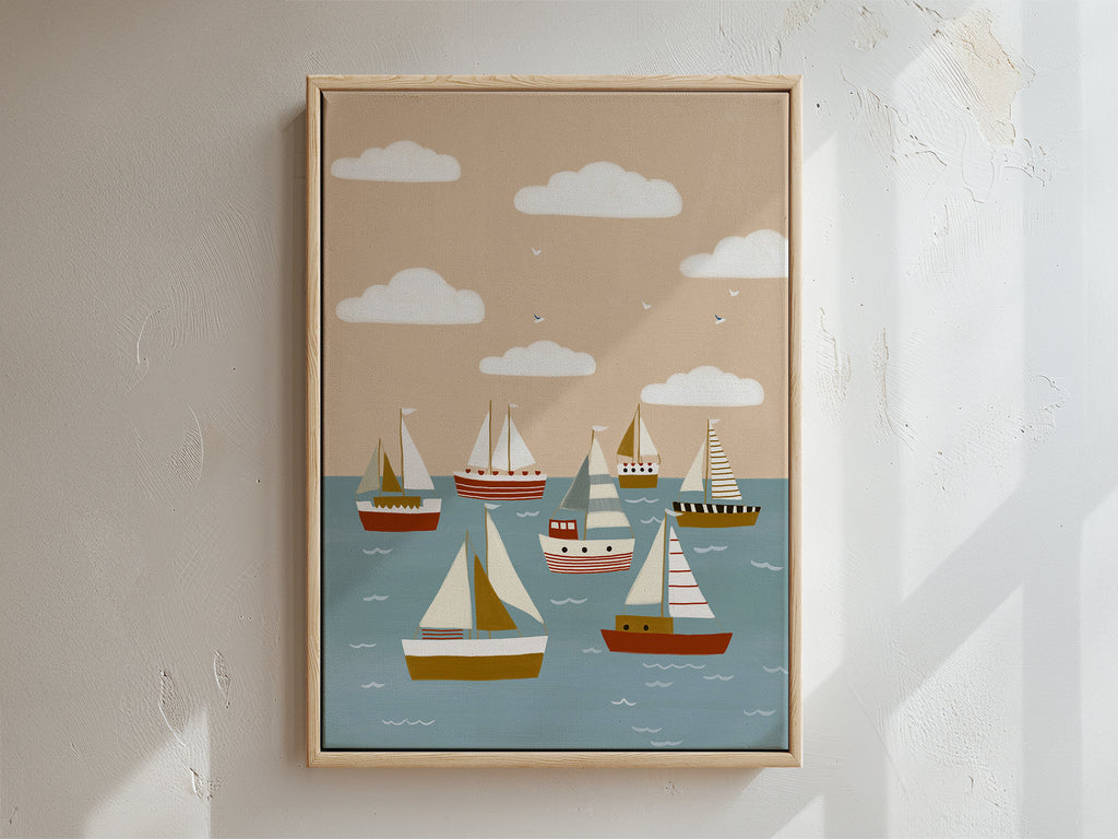 Sail Away Framed Canvas