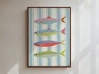 Sardines Framed Canvas