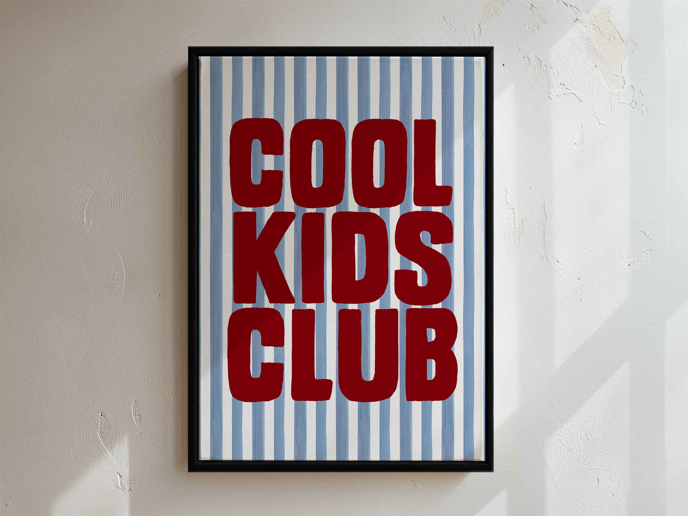 Cool Kids Club Framed Canvas