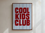 Cool Kids Club Framed Canvas