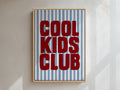 Cool Kids Club Framed Canvas