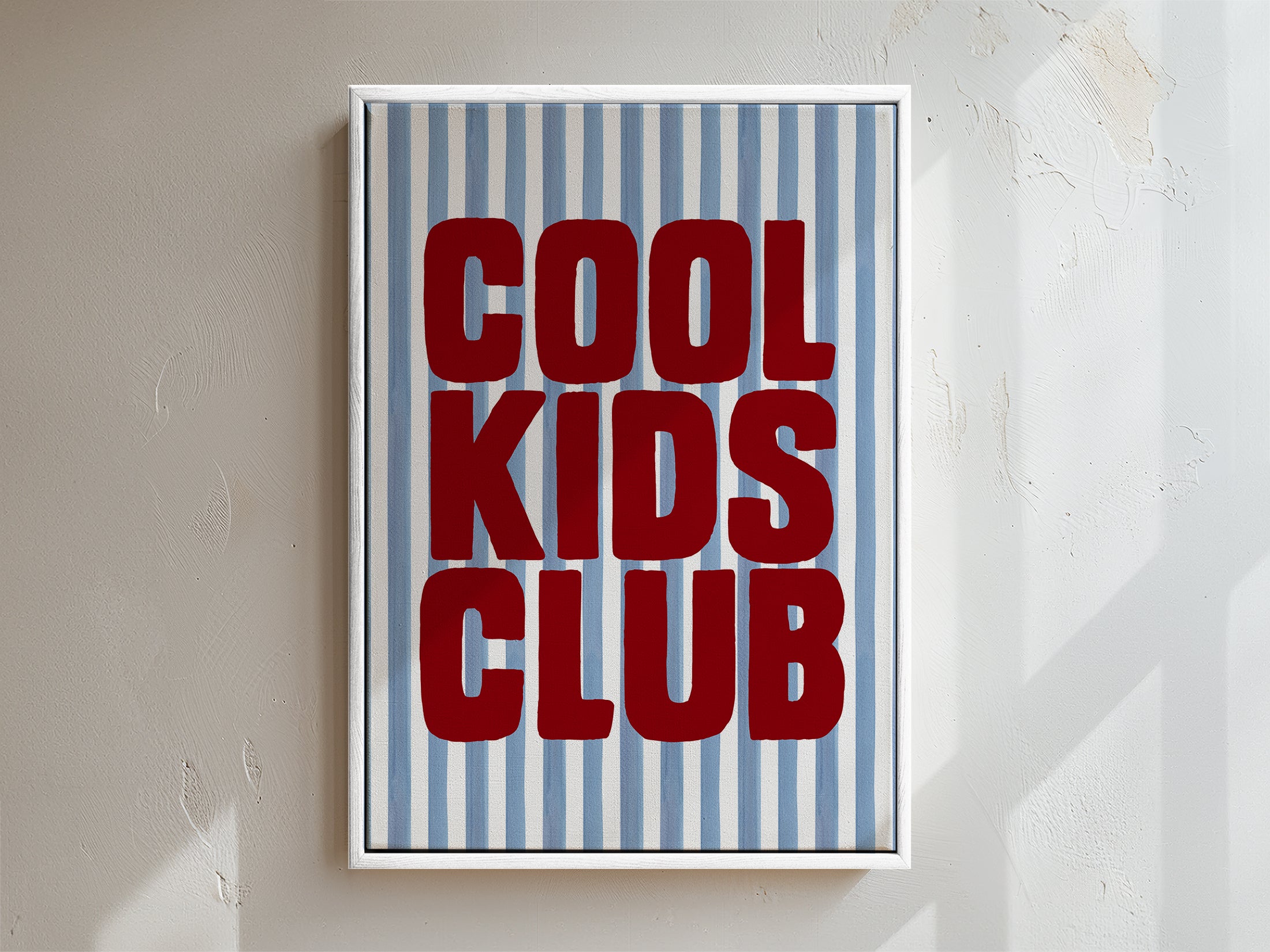 Cool Kids Club Framed Canvas