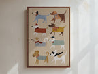 Walkies Framed Canvas