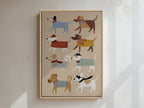 Walkies Framed Canvas