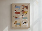 Walkies Framed Canvas