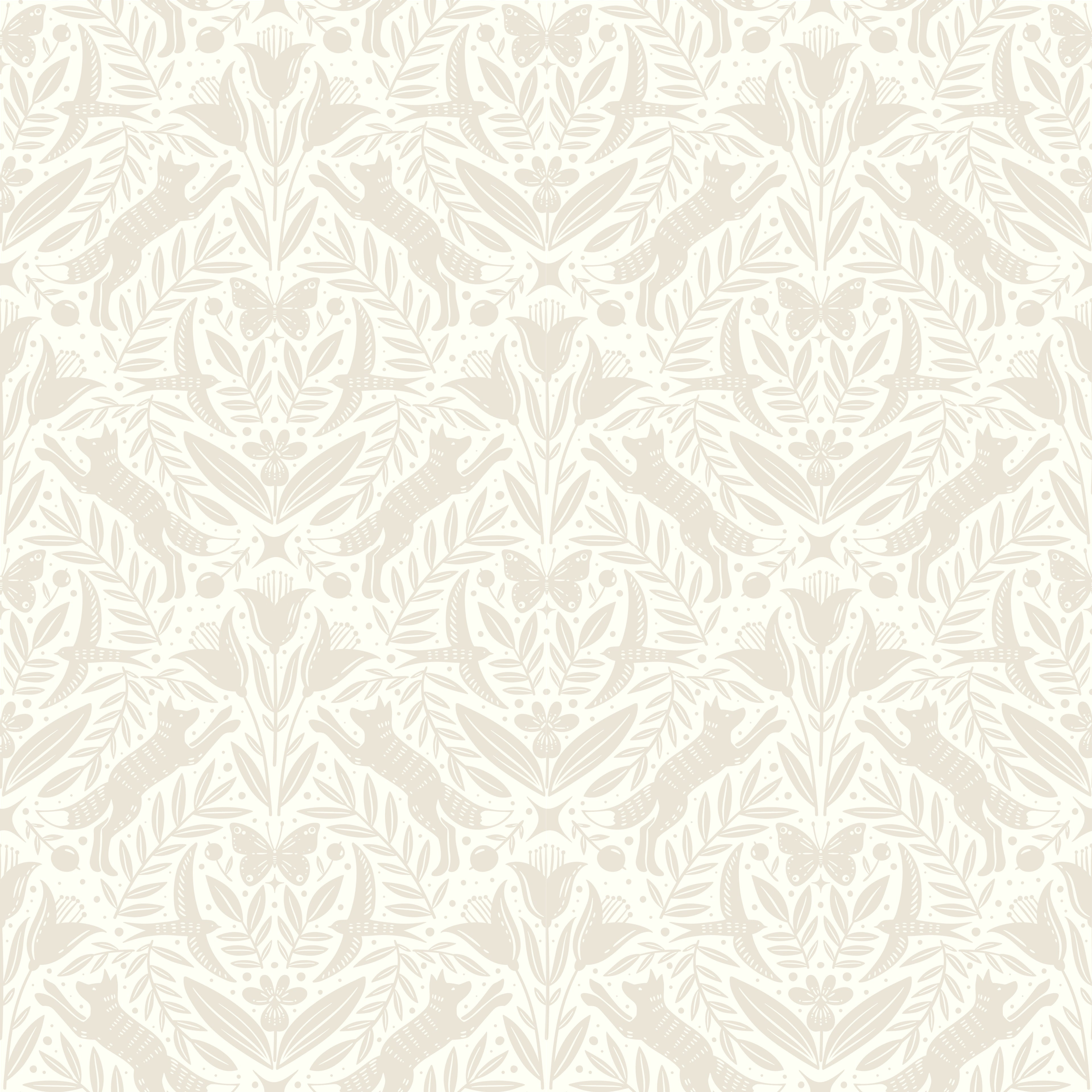 Woodland Folk Wallpaper