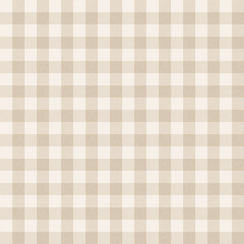 Sand Gingham Wallpaper