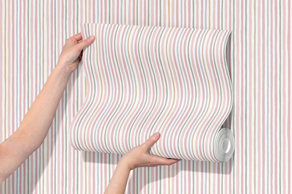 Painted Stripe Wallpaper