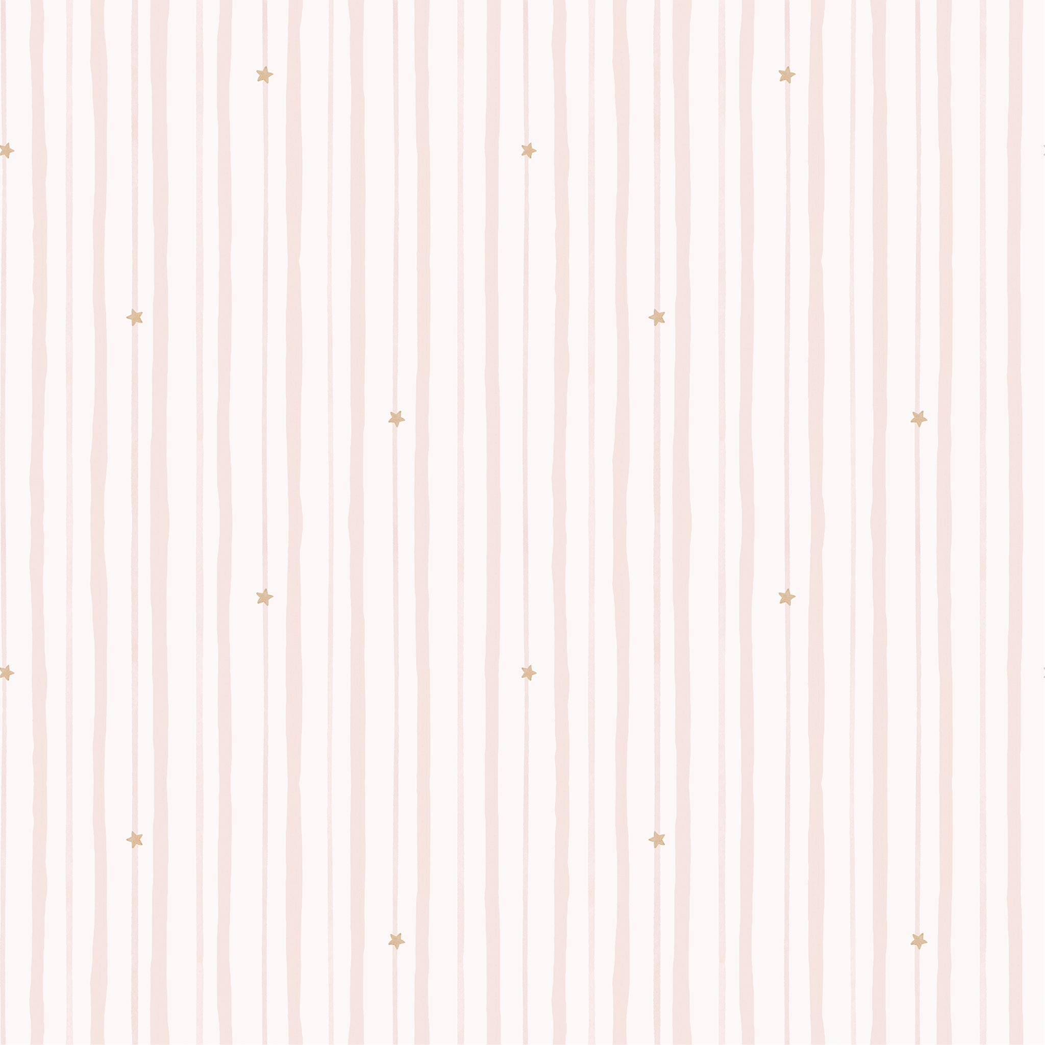 Blush Stripe & Star Wallpaper