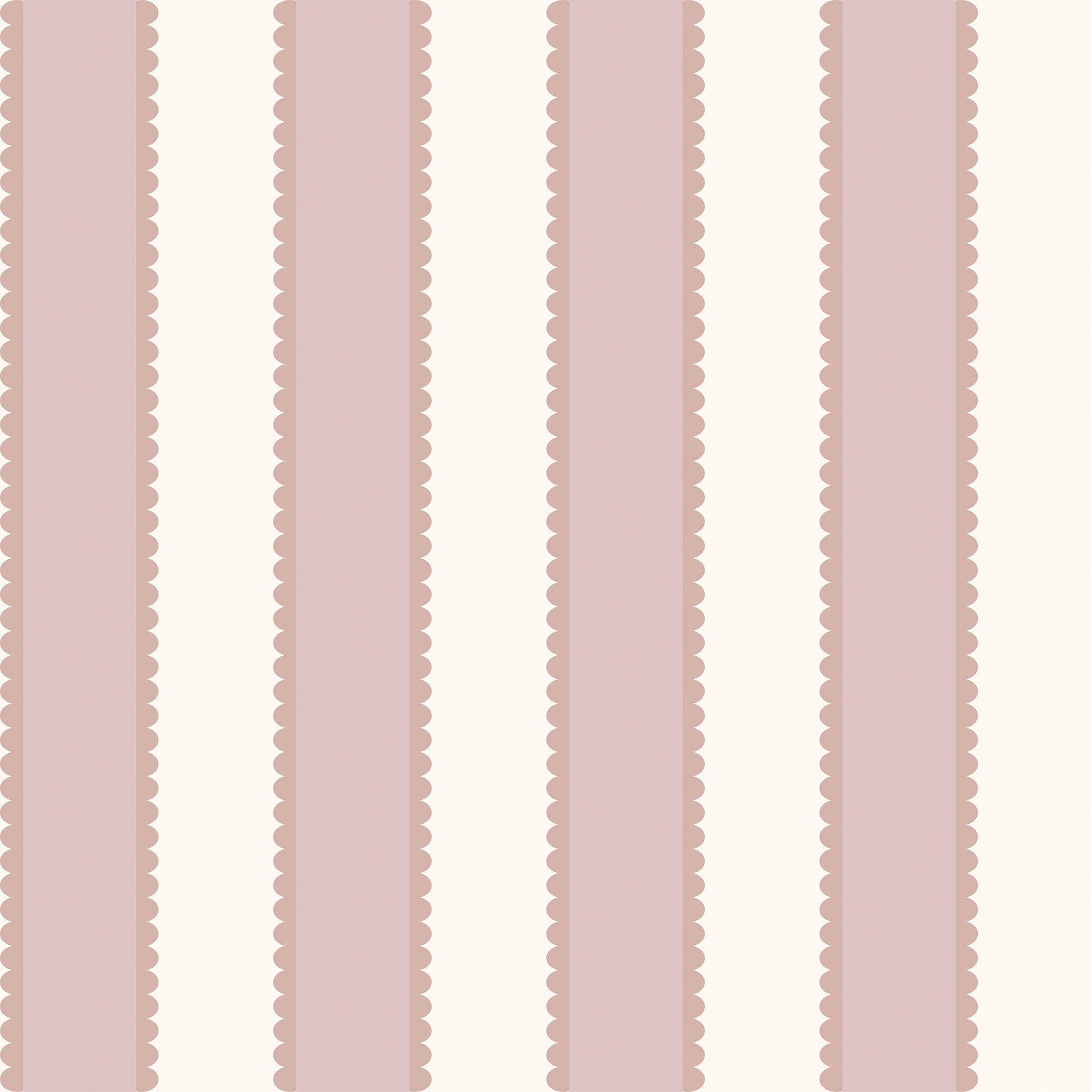 Pink Scalloped Wallpaper
