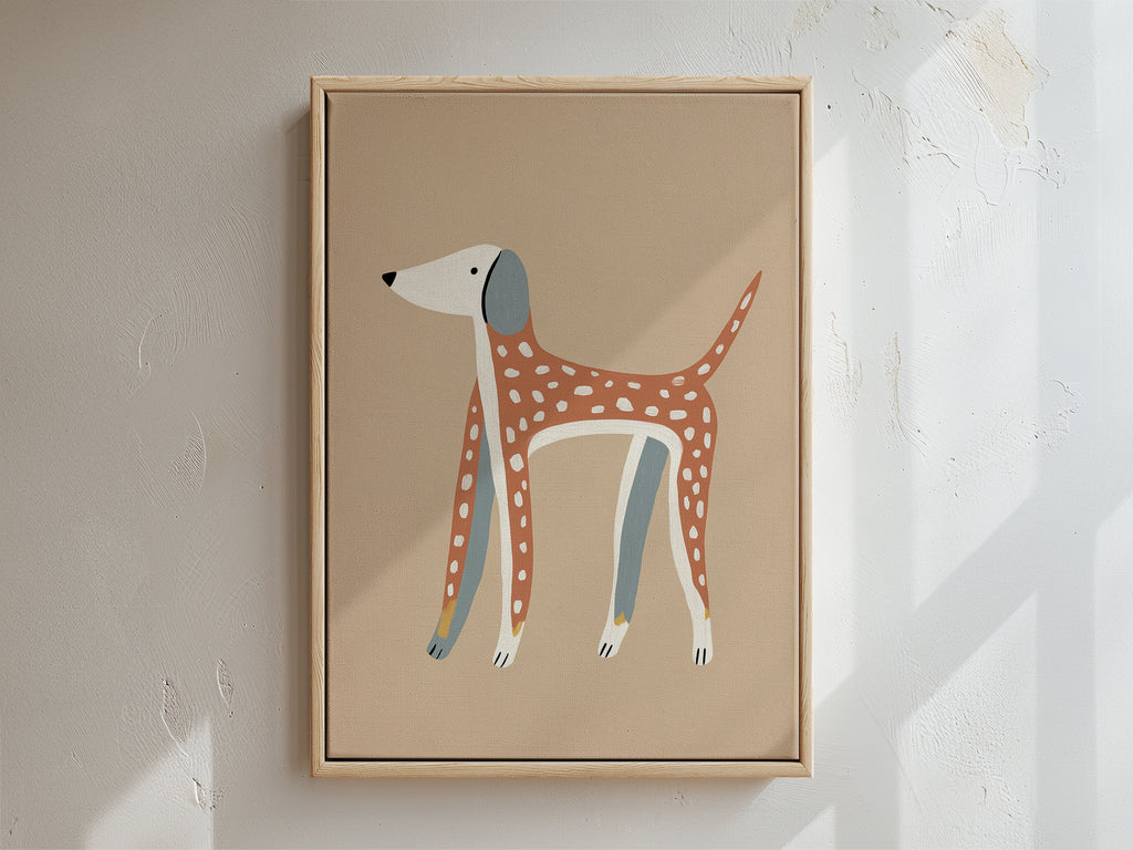 Woof Framed Canvas