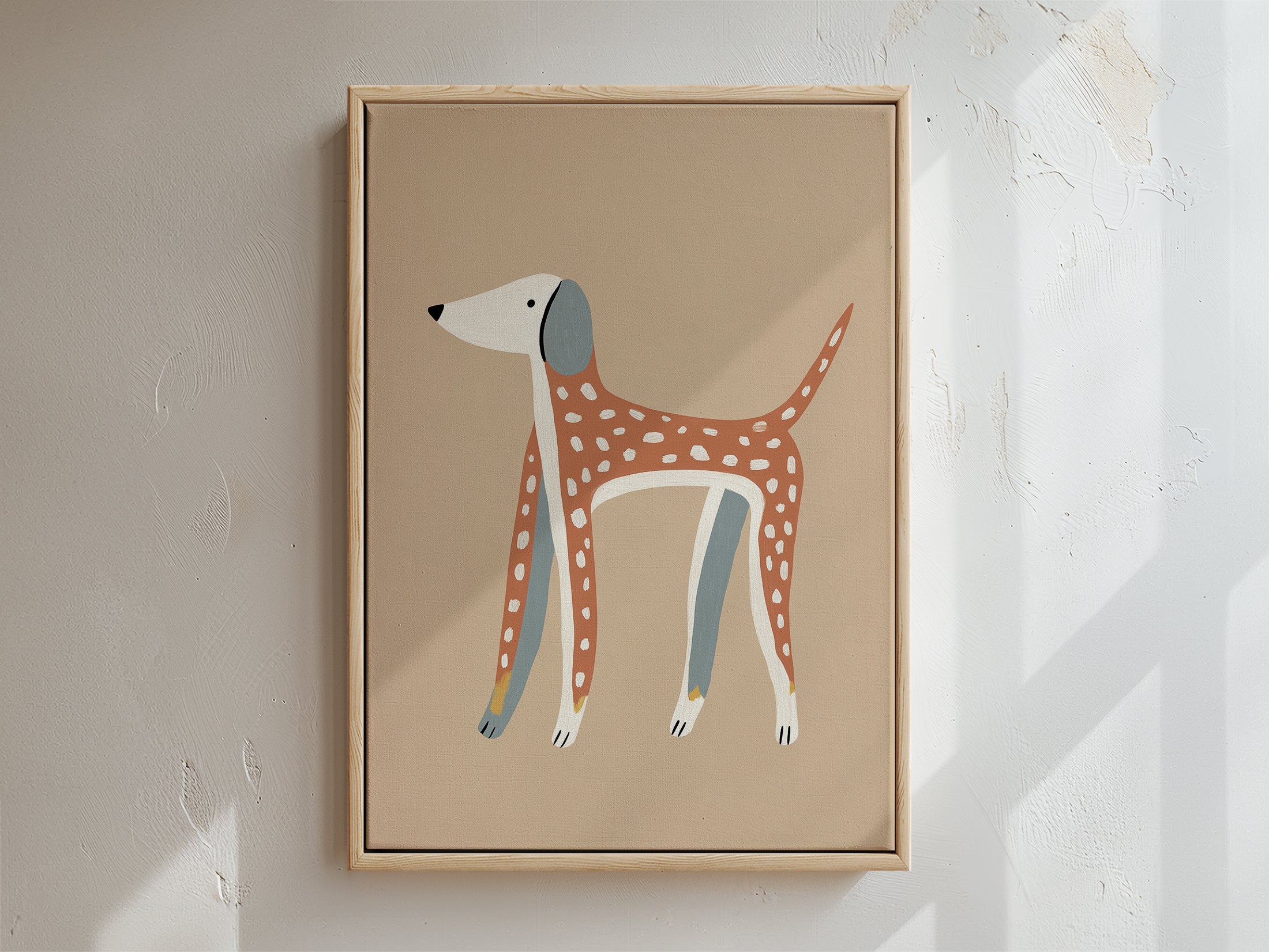 Woof Framed Canvas