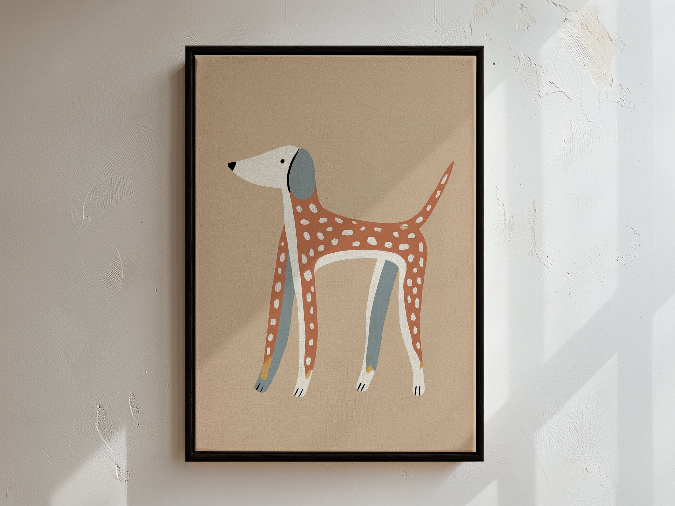 Woof Framed Canvas