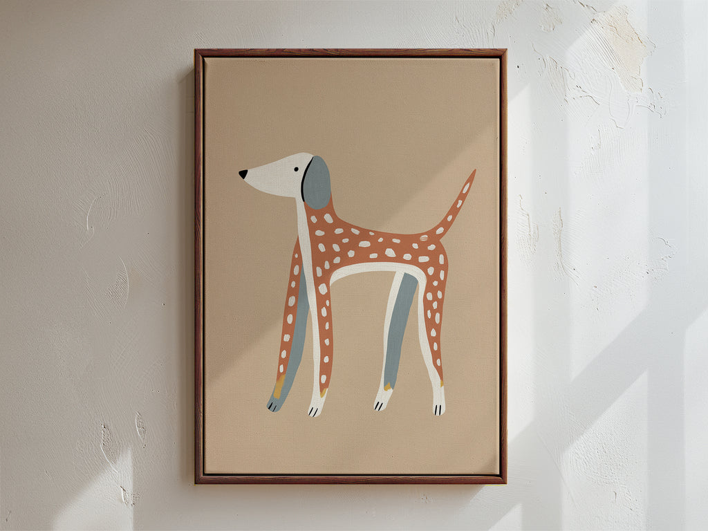Woof Framed Canvas