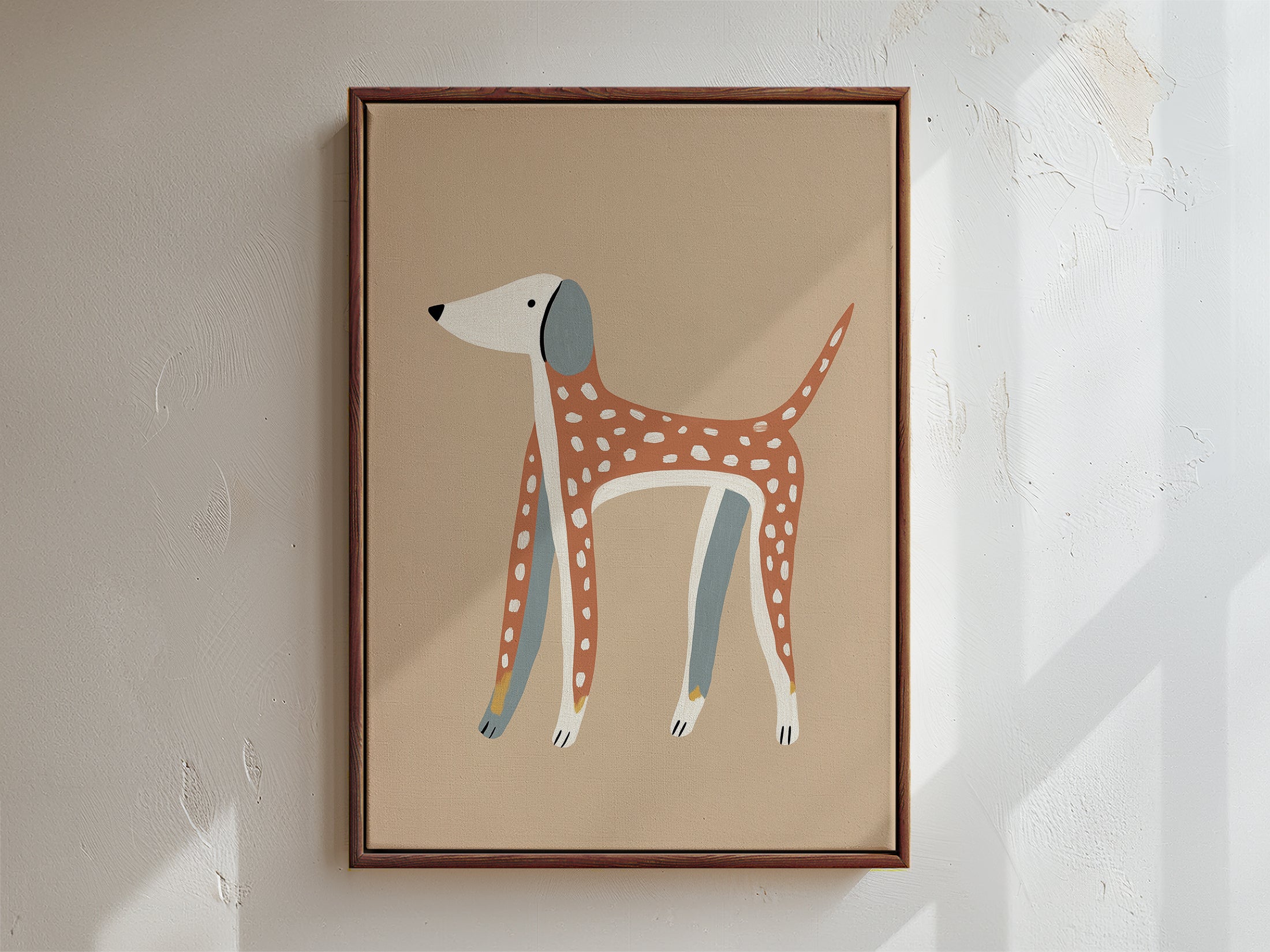 Woof Framed Canvas