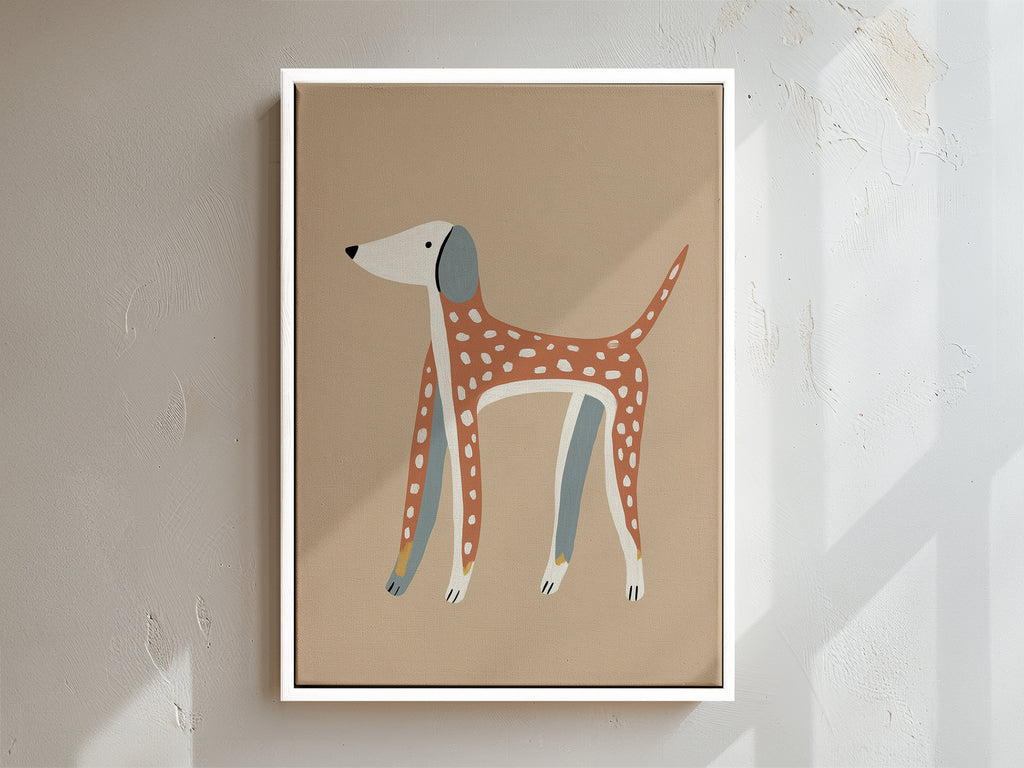 Woof Framed Canvas
