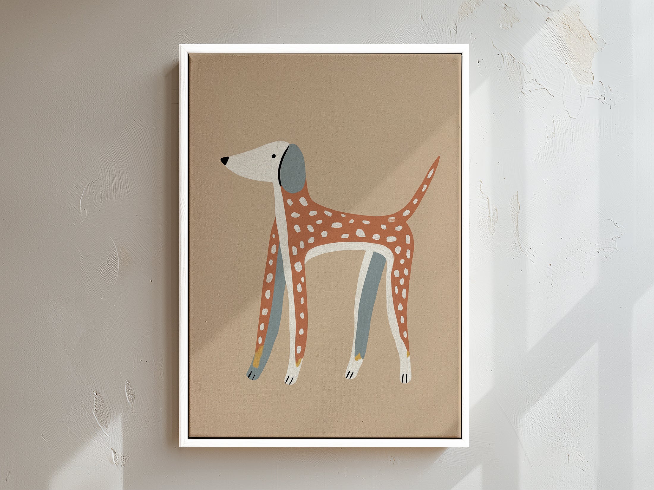 Woof Framed Canvas