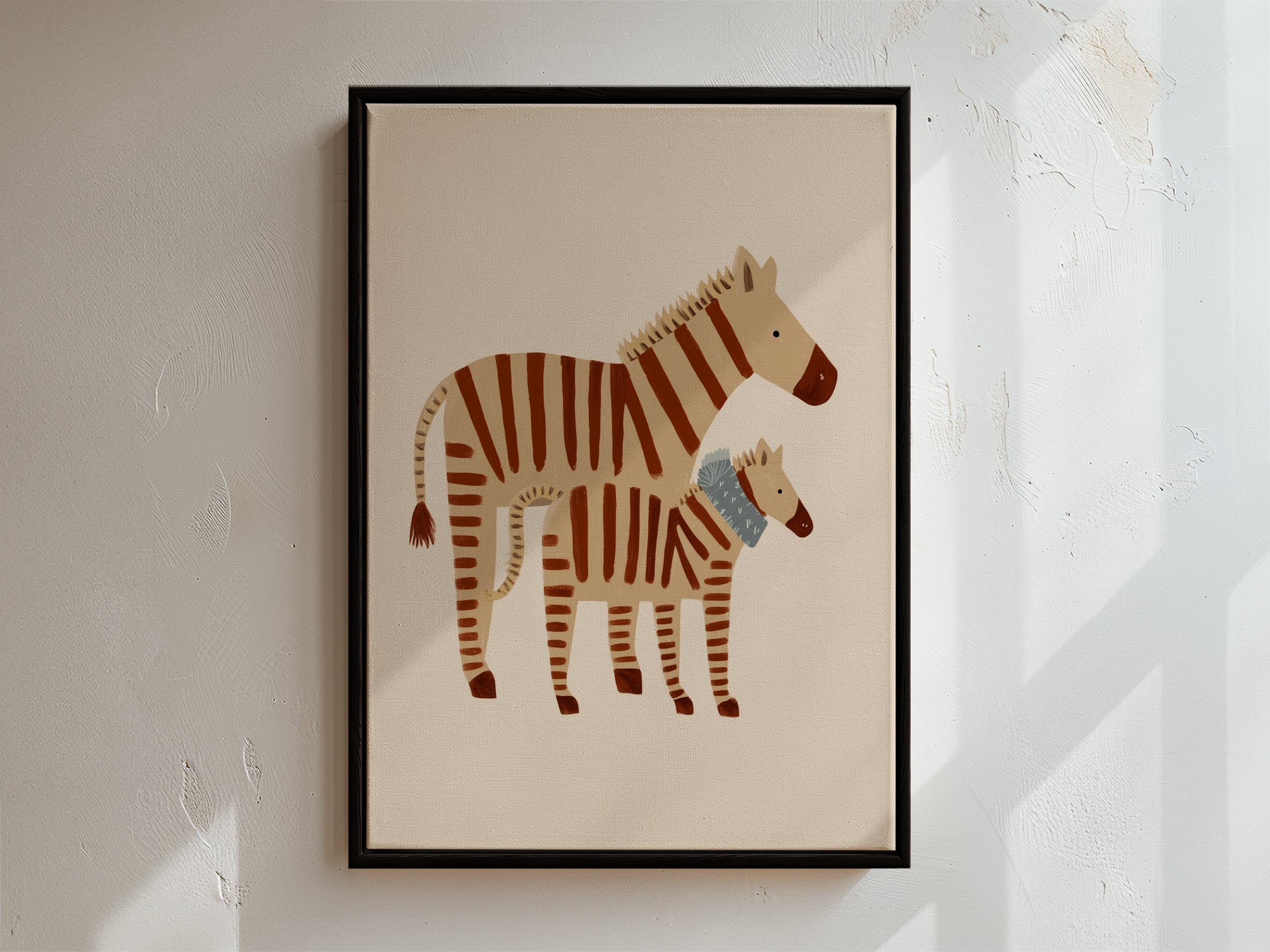 Zebra Framed Canvas