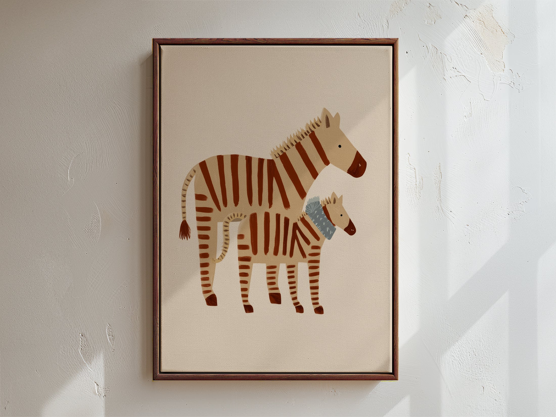 Zebra Framed Canvas