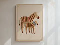 Zebra Framed Canvas