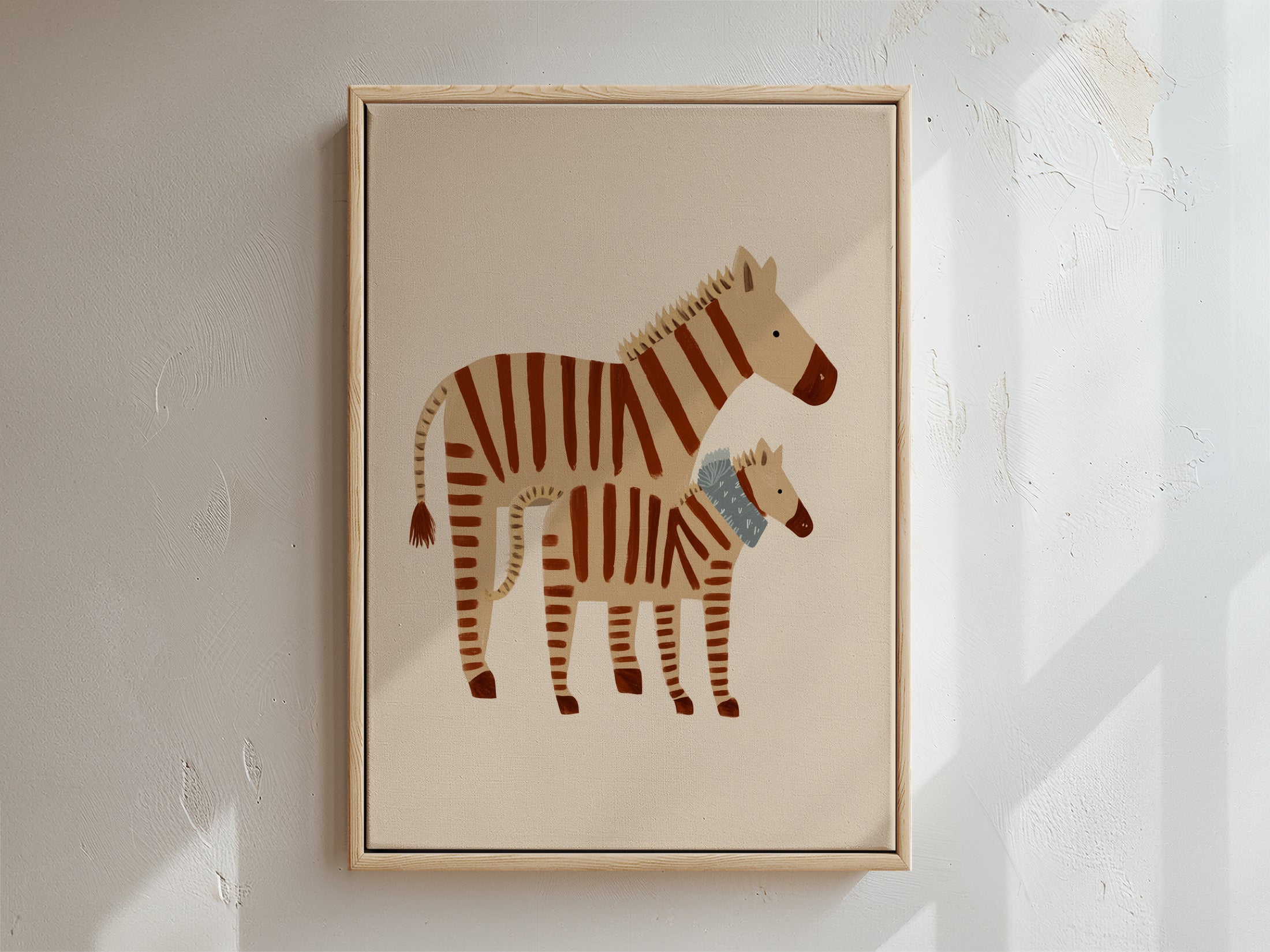 Zebra Framed Canvas