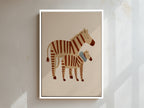 Zebra Framed Canvas