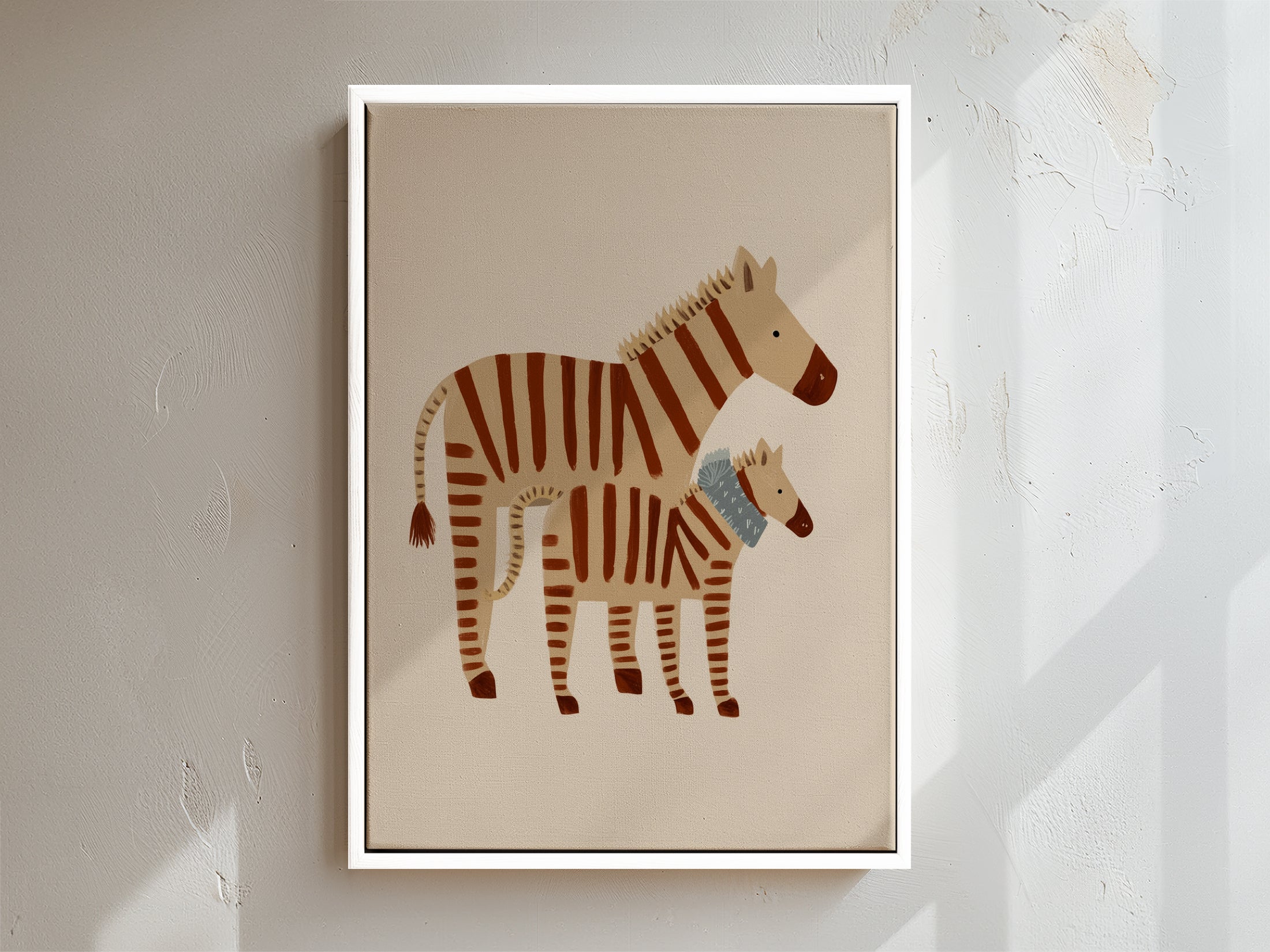 Zebra Framed Canvas
