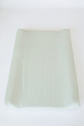 Mint Gingham Washed Cotton Changing Mat Cover
