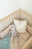 Beige Washed Cotton Cot Bumper Cover