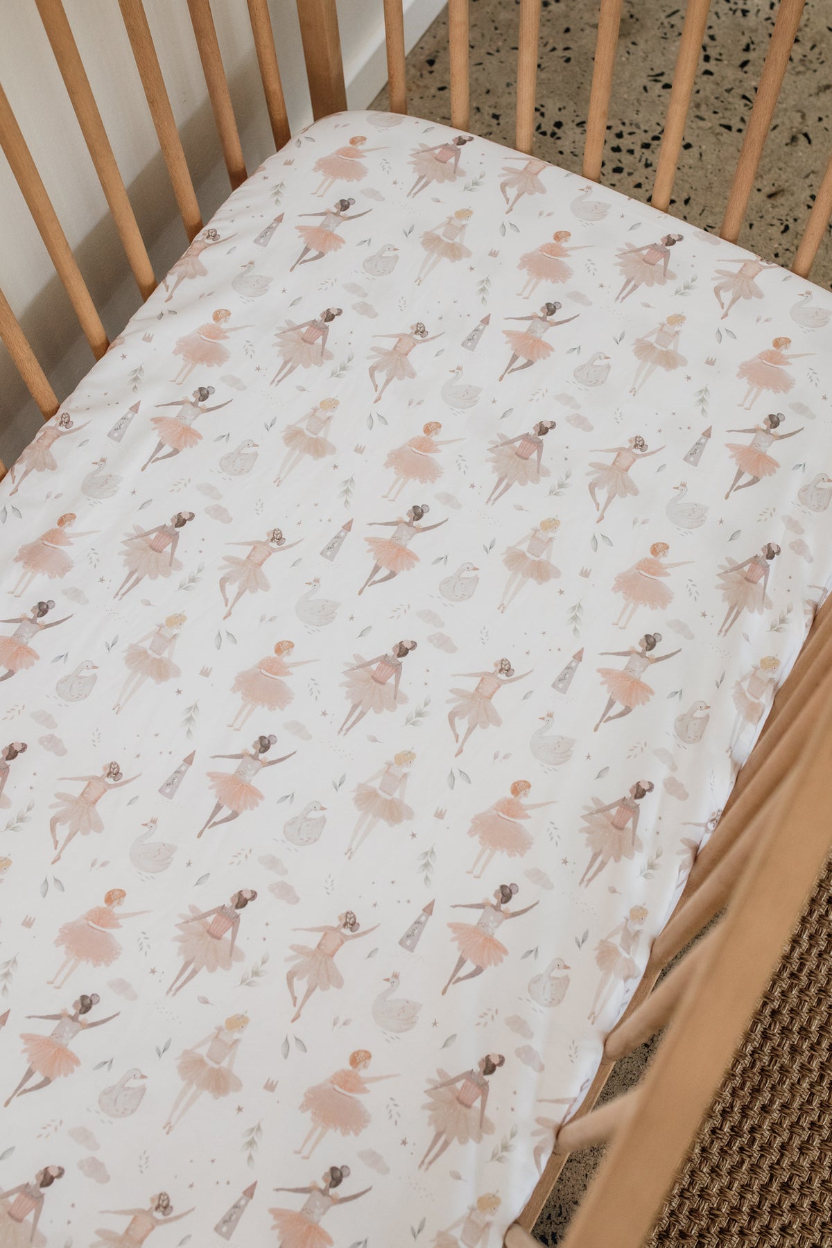 Ballerina 100% Cotton Cot Fitted Sheet
