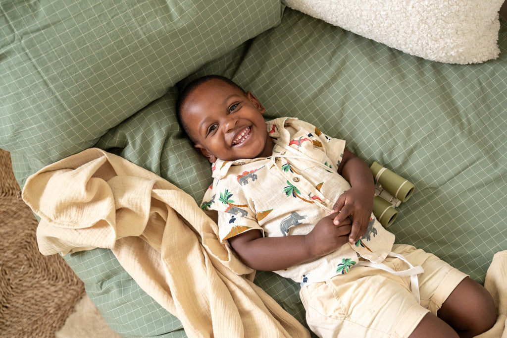 Natural Muslin Throw