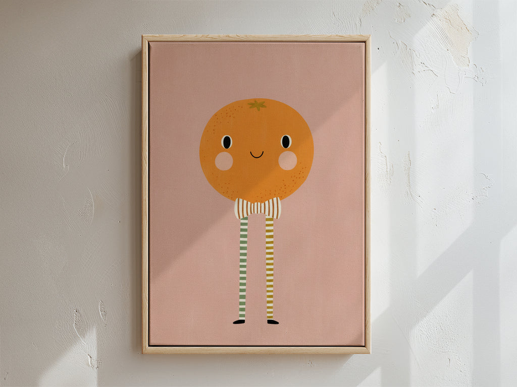 Orange Framed Canvas