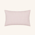 Pink Gingham Washed Cotton Pillowcase