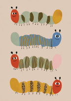 Caterpillar Framed Canvas